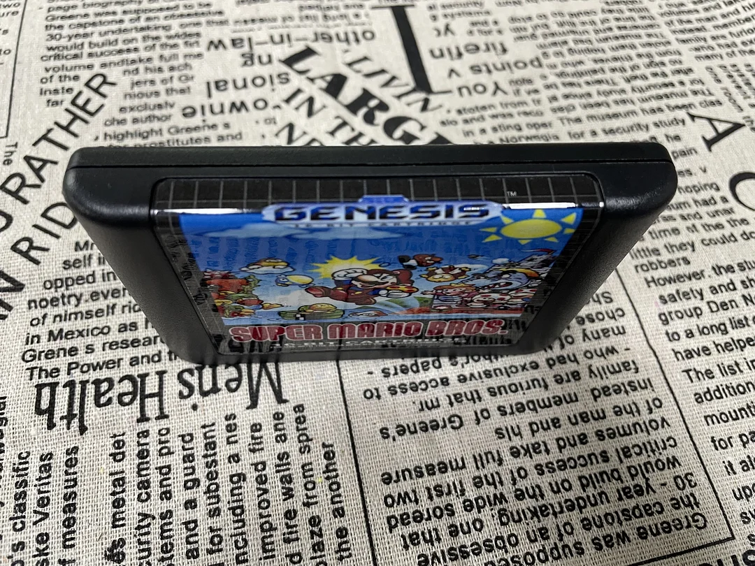 Super Mario Bros. For SEGA Genesis/Mega Drive - 16 Bit Game Cartridge