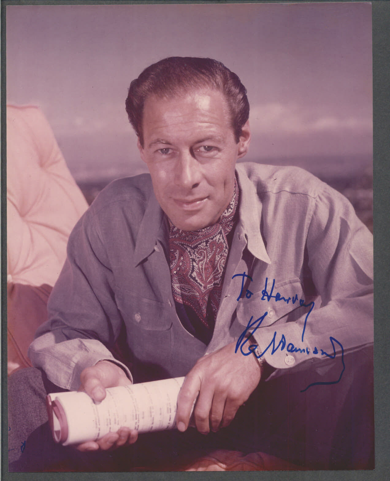 Rex Harrison - Signed Autograph Color 8x10 Photo Poster painting - My Fair Lady