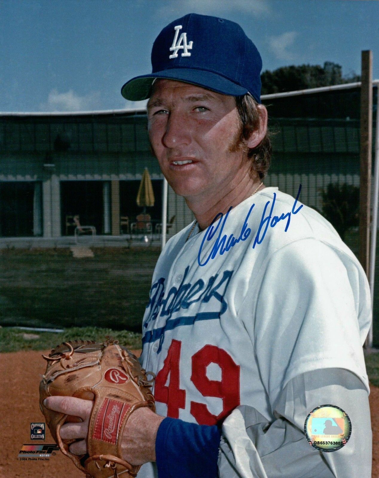 Charlie Hough Signed 8X10 Photo Poster painting Autograph Los Angeles Dodgers Pose Auto COA