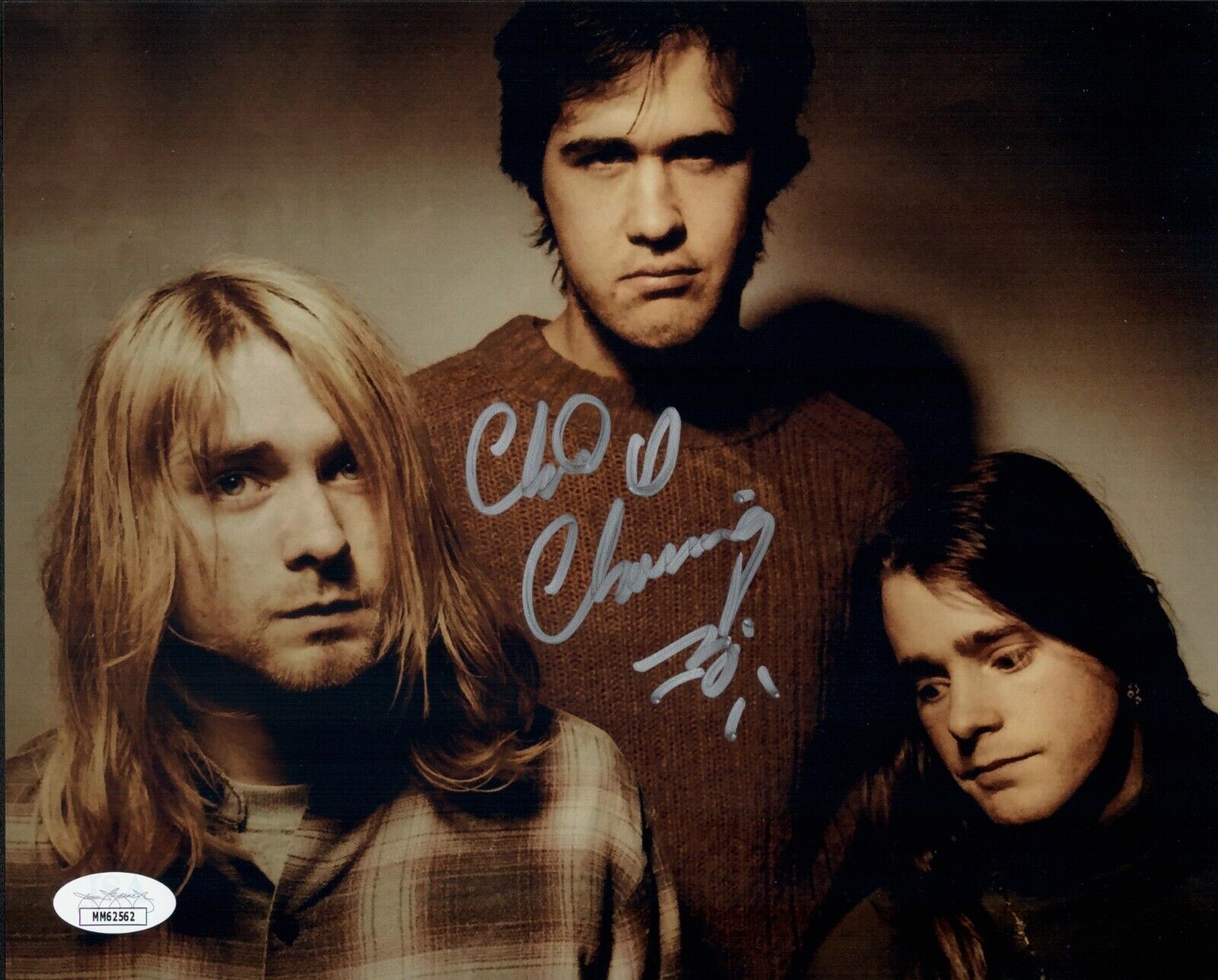 CHAD CHANNING Signed NIRVANA 8x10 Photo Poster painting IN PERSON Autograph JSA COA Cert