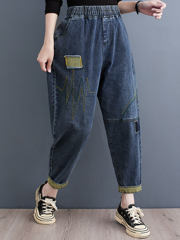 Women Half Sleeve V-neck Solid Color Dress