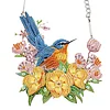 2Pcs Blumen und Vögel - 5d DIY Handwerk Anhänger