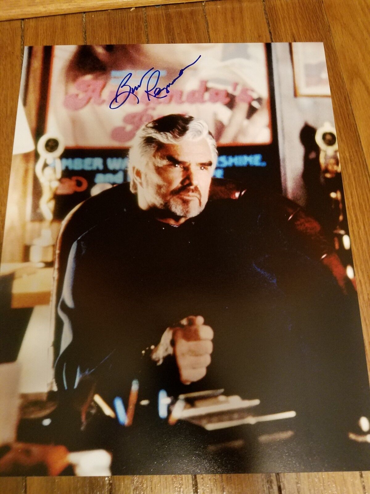 BURT REYNOLDS SIGNED AUTOGRAPHED COLOR 11X14 Photo Poster painting BOOGIE NIGHTS WOW!!!