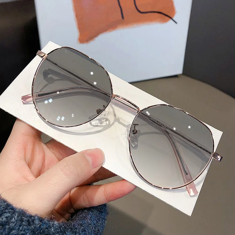 Photochromic Glasses Metal Frame Myopia Glasses Women's Reading Glasses Anti Blue Light Eyewear Accessories