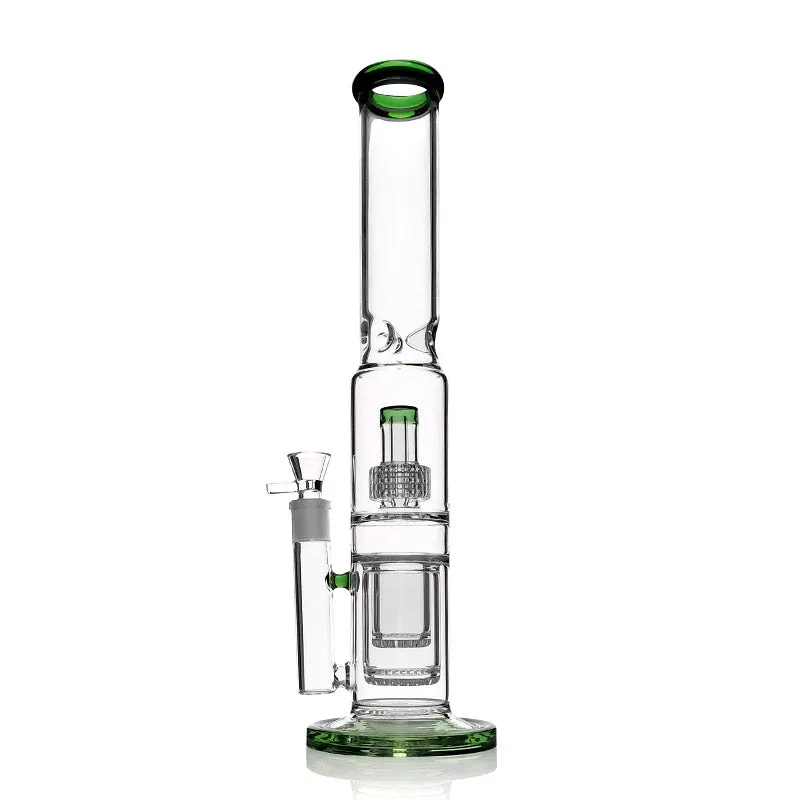 Classic Glass Pipes 17.7" Perc Water Pipes for Somking