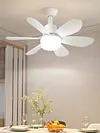 Socket Fan Light with Remote Screw in Ceiling Fan in Light Socket for Bedroom
