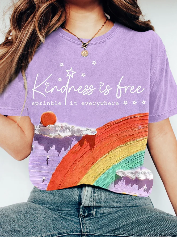 Comstylish Kindness is Free Sprinkle It Everywhere Vintage T Shirt