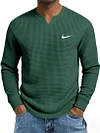 Men's Casual All-Match Waffle Long Sleeve