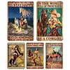 (Multi Style)Cowboy - Vintage Metal Signs - 30*40cm - Western