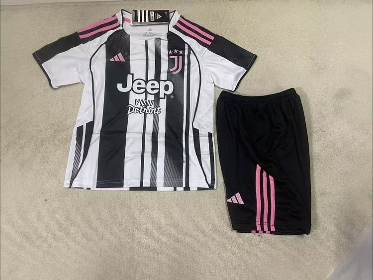 2025-26 Juventus Home Jersey - Children's Version