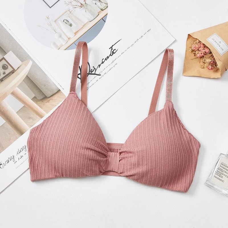 Sexy bra ladies push-up bra wireless underwear solid color bra cotton bra seamless underwear ladies bra