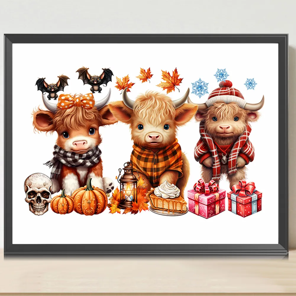 Diamond Painting - Full Round Drill - Halloween Yak(Canvas|40*30cm)
