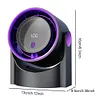 100 Level Portable Bladeless Fan USB Rechargeable Digital Display Desktop Fan