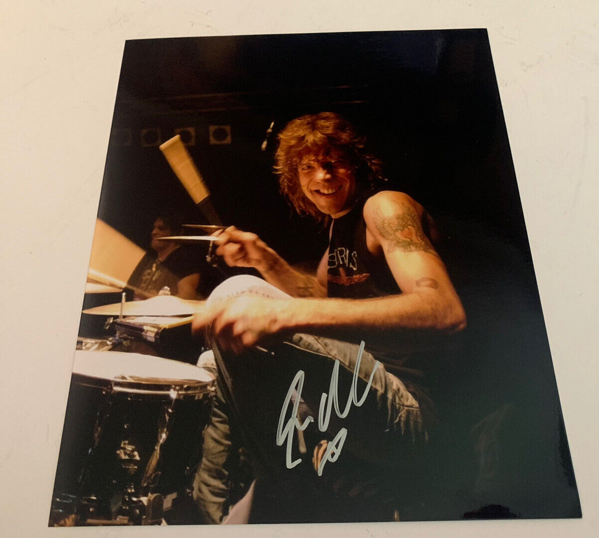 Steven Adler Guns Roses GNR Signed Autographed Promo 8x10 Photo Poster painting BAS Certified #1