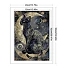 Moon Cat-11CT/14CT Stamped/Counted Cross Stitch 40*60cm(Big Size)