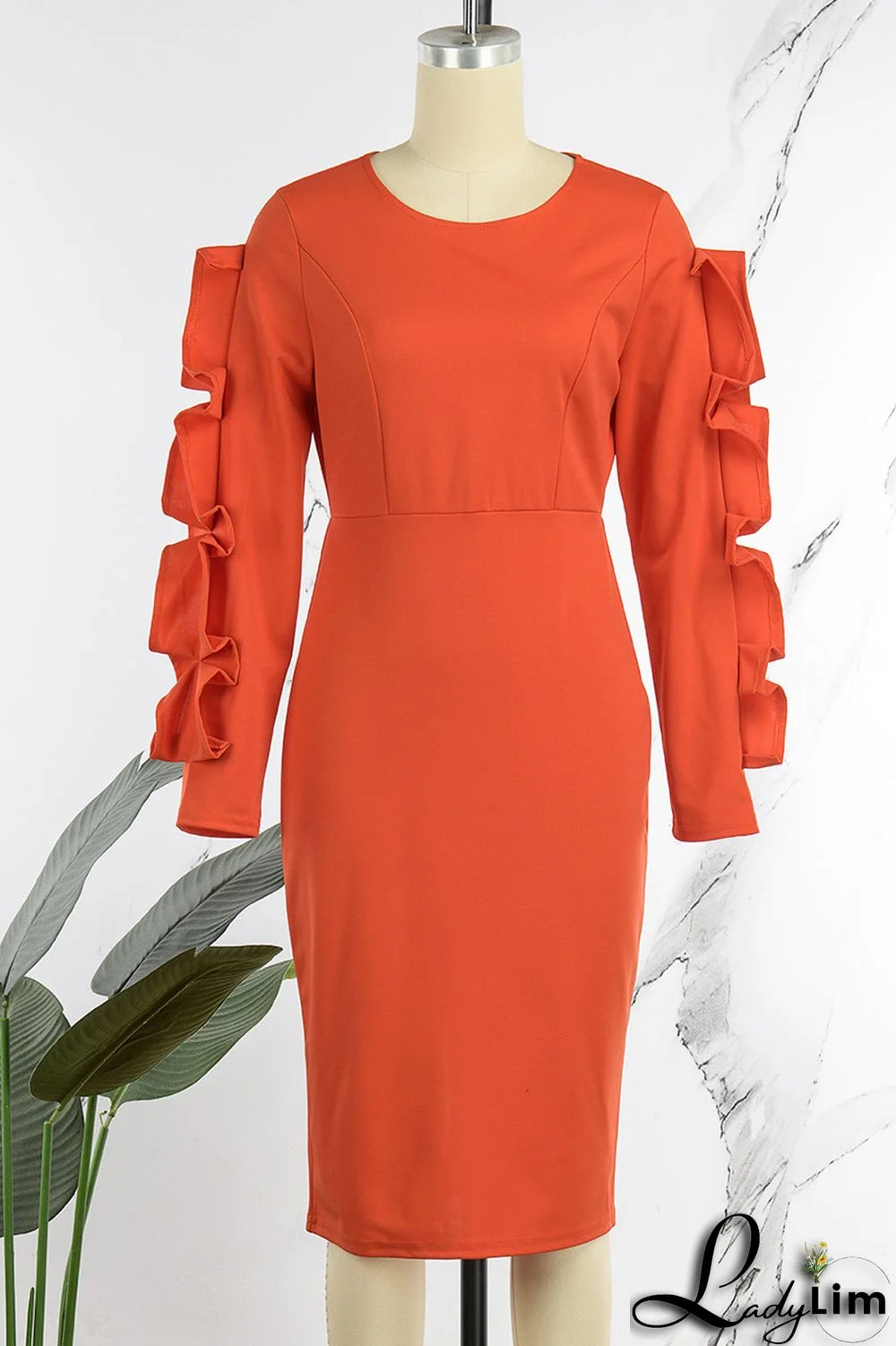 Royal Blue Elegant Solid Patchwork Stringy Selvedge O Neck One Step Skirt Dresses