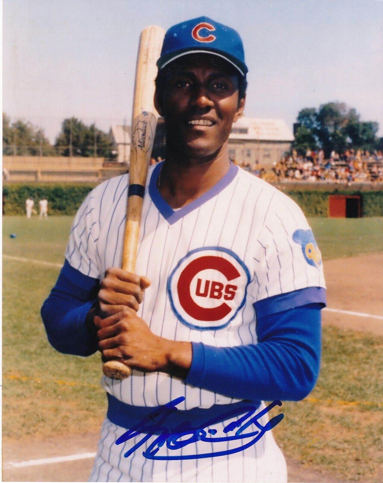 RICO CARTY CHICAGO CUBS ACTION SIGNED 8x10