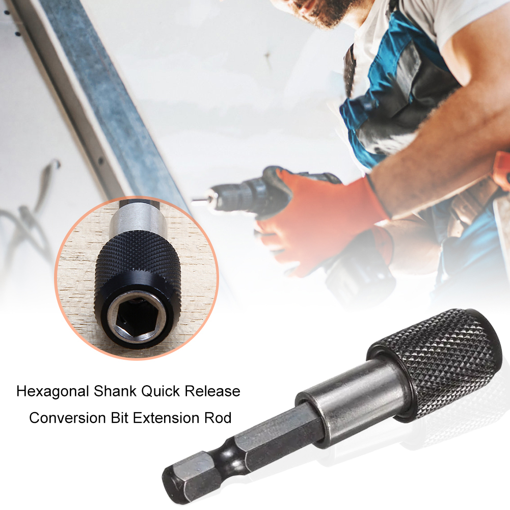 

1/4 Hex Shank Screwdriver Magnetic Bit Holder Self-Locking Connecting Rod, 60mm, 501 Original