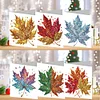 (US Only)6PCS DIY Diamond Art Greeting Cards Autumn Pattern Congratulations Cards & Gifts