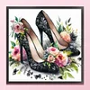Flower High Heels-11CT Stamped Cross Stitch 40*40cm/15.75*15.75in
