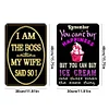 2PCS Phrase - Metal Tin Signs Set(12*16Inch)