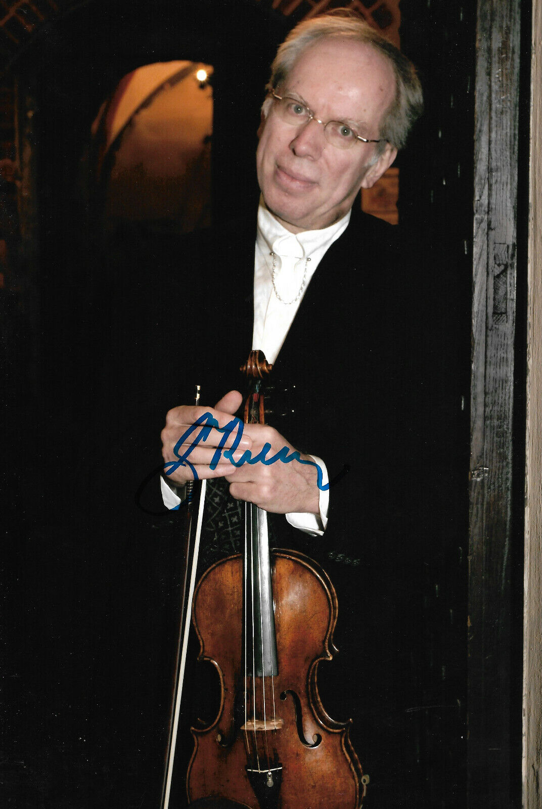 Gidon Kremer Violine signed 8x12 inch Photo Poster painting autograph