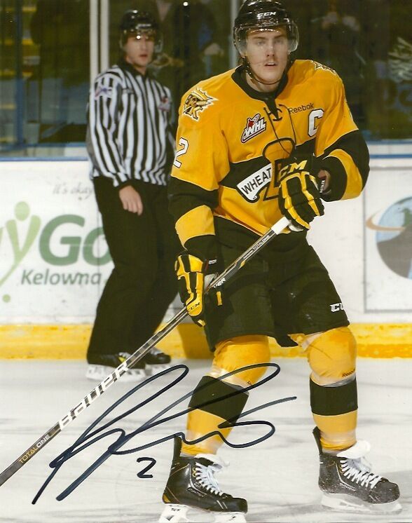 Brandon Wheat Kings Ryan Pulock Autographed Signed 8x10 Photo Poster painting COA EIGHT