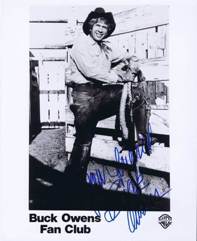 BUCK OWENS AUTOGRAPHED SIGNED Photo Poster painting (8X10) DECEASED YOUR FRIEND