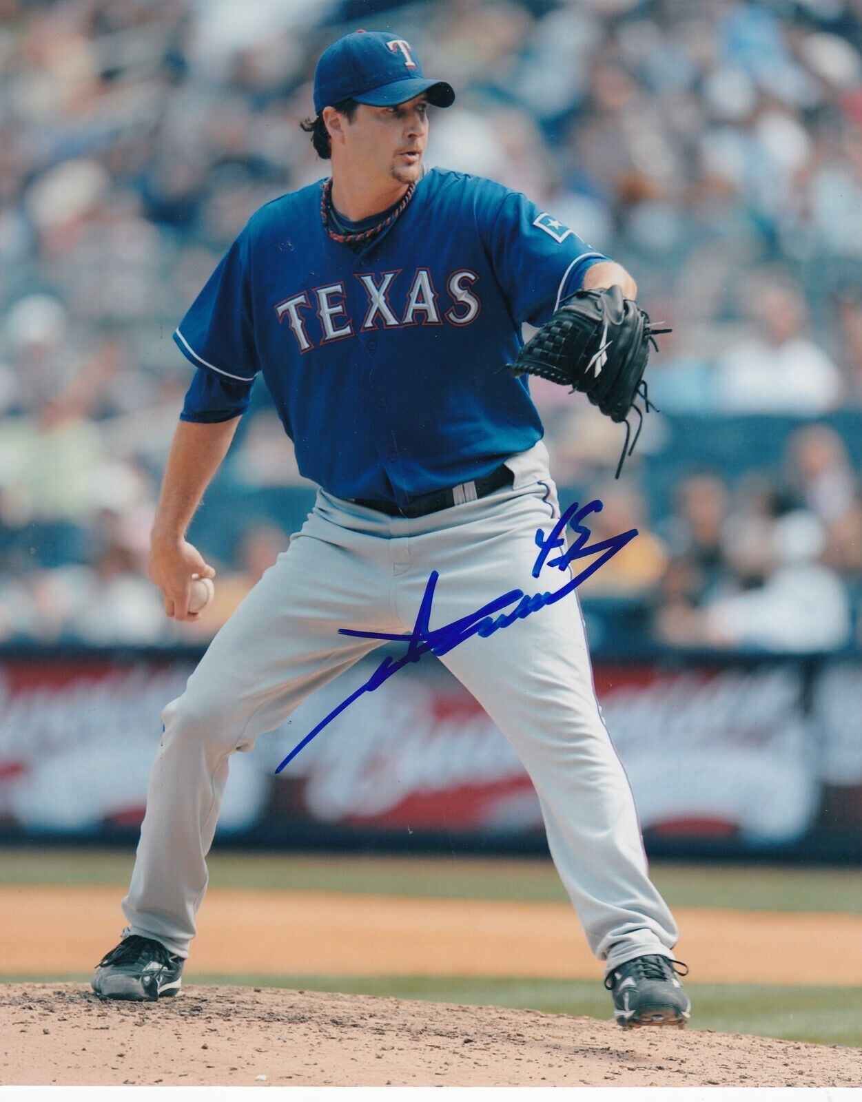 JASON GRILLI TEXAS RANGERS ACTION SIGNED 8x10