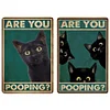 2pcs - Black Cat - Vintage Metal Signs(8*12Inch)  - Cat
