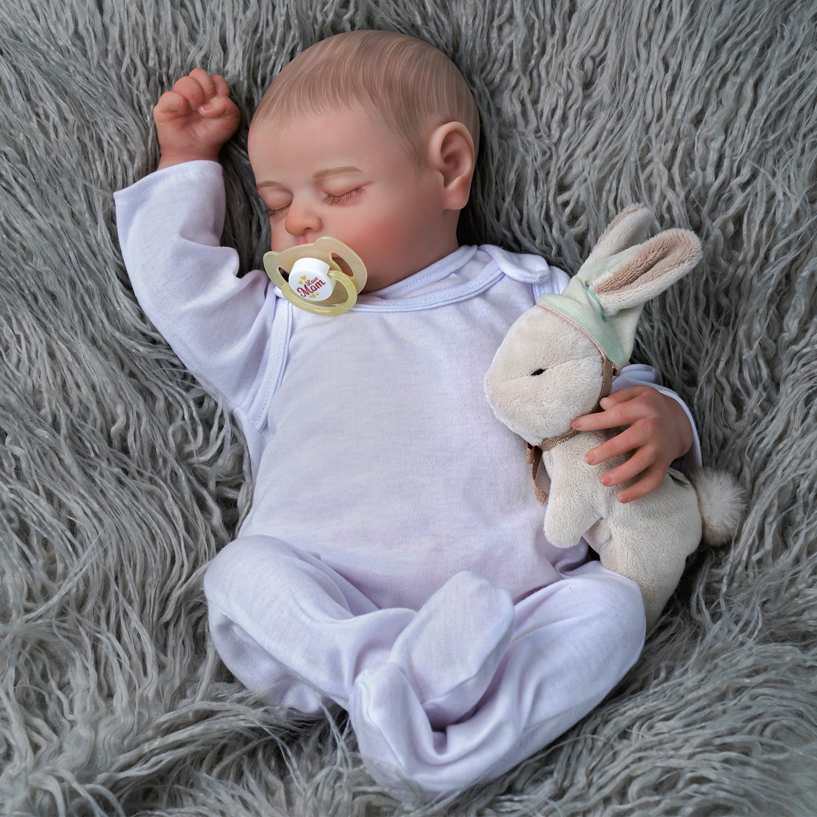 Babeside Sleeping Reborn Baby Noah 20'' Little Infant Girl Best Gift for Kids Cloth Body