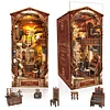 Magic World - DIY Book Corner Kit 3D Assembling Night Light Wooden Book Stand Jigsaw Puzzle