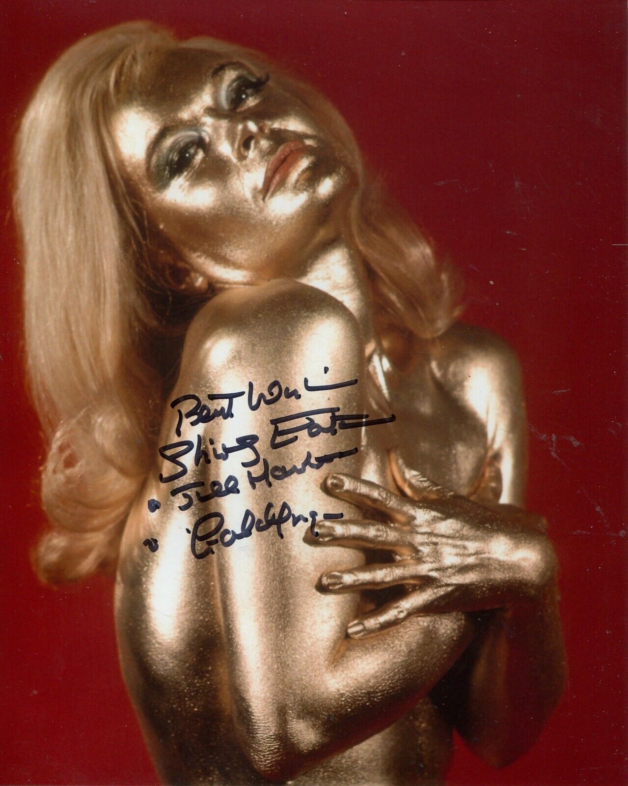 007 Bond movie Goldfinger Photo Poster painting signed by Shirley Eaton Ref SE4 - UACC DEALER