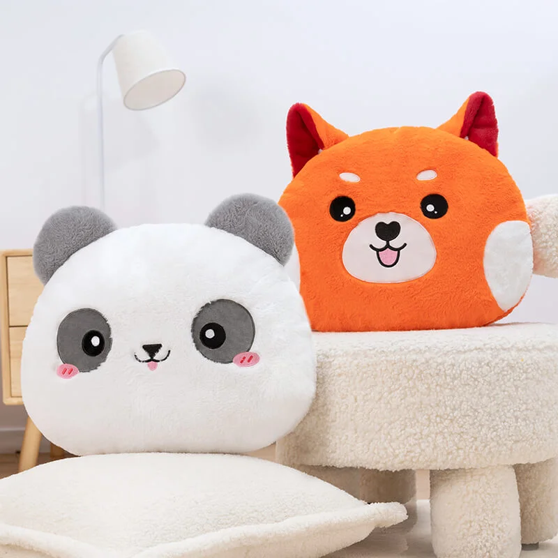 Mewaii® 18 inch/45 cm Reversible Plush Red Panda Plush For Gift Stuffed Animals Squishy Throw Reversible Plushies Flip Toys