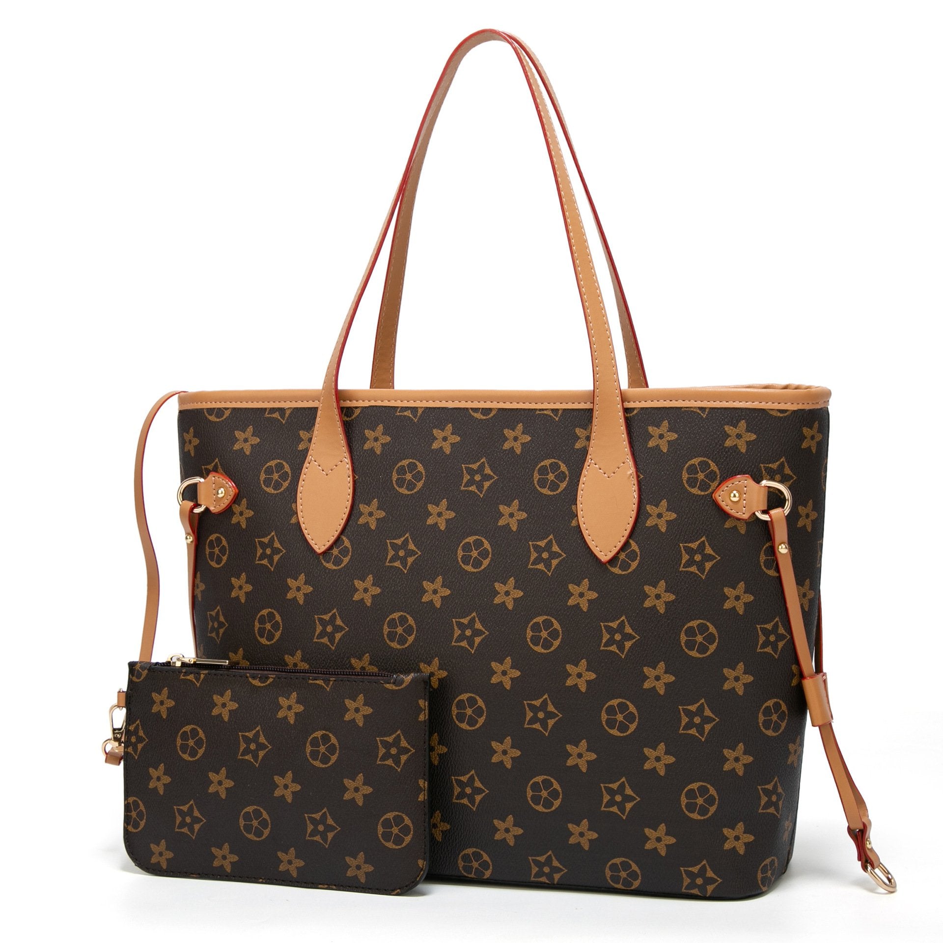 Designer Leather Tote Bags Set for women, Fashion PU Tote Handbags Purse, Top Handle Shoulder Bags