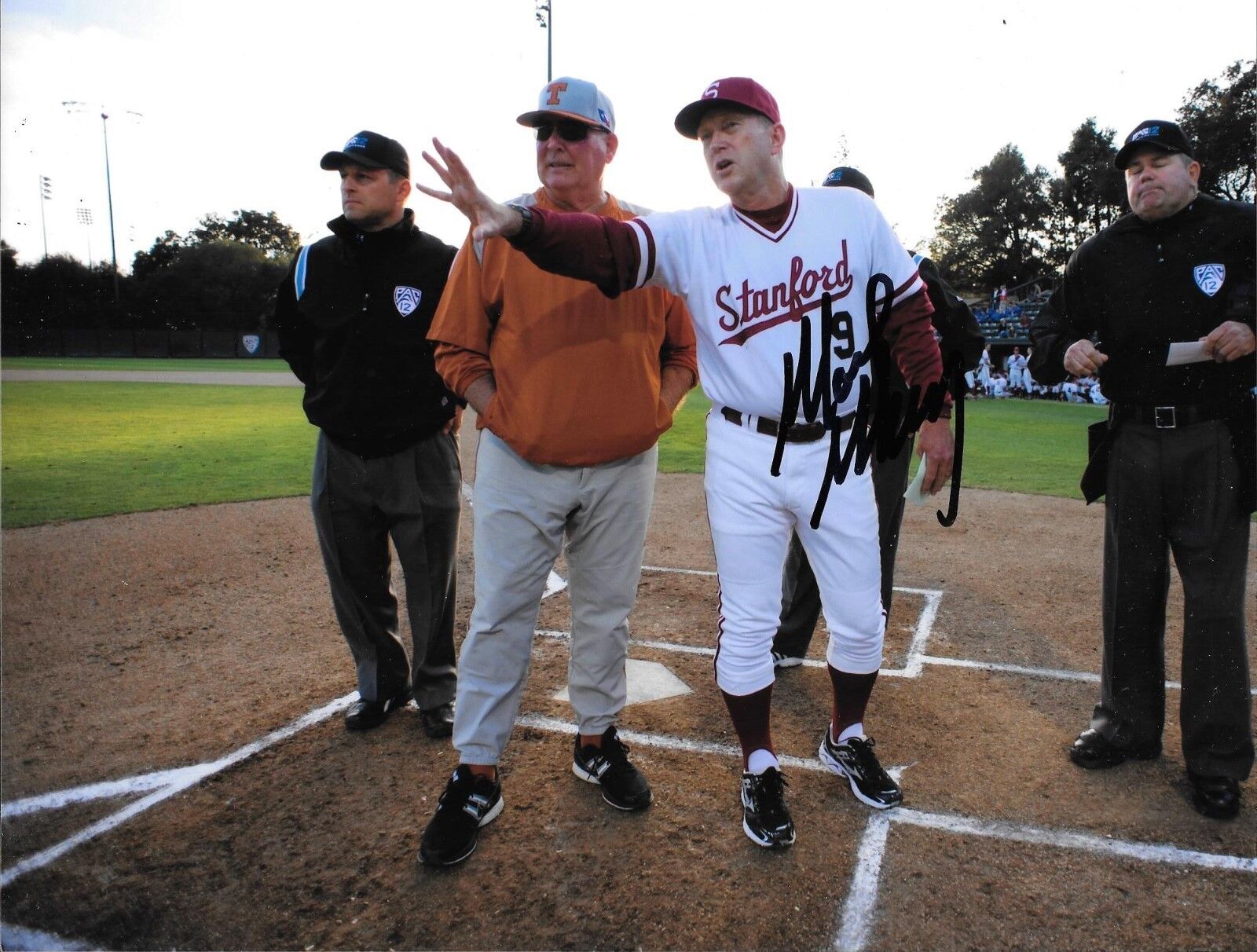 MARK MARQUESS HAND SIGNED STANFORD CARDINAL 8X10 Photo Poster painting W/COA