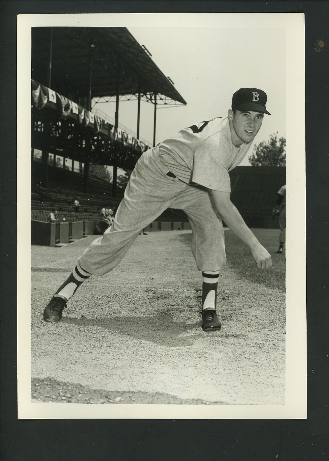 George Susce circa 1955 Press Original Photo Poster painting by Don Wingfield Boston Red Sox