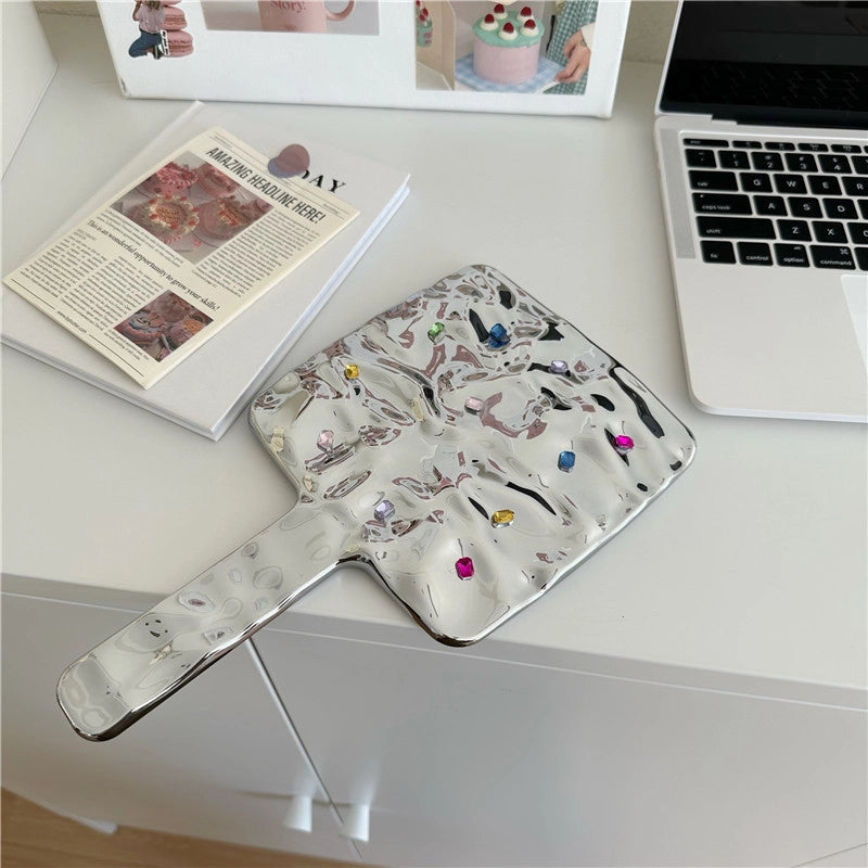 Cute Solid Color PS PVC Mirror