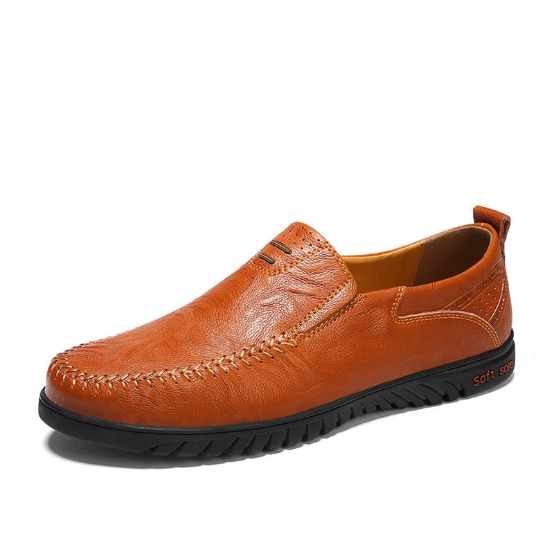 Men's Comfortable Cowhide Casual Leather Business Shoes
