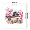 Peach Blossom Pavilion-11CT Stamped Cross Stitch 40*40cm/15.75*15.75in tapestrymarket