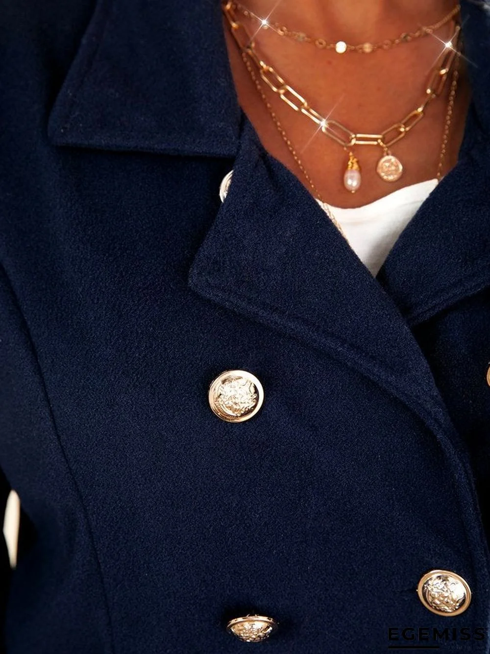 casual long sleeve plain outerwear | EGEMISS