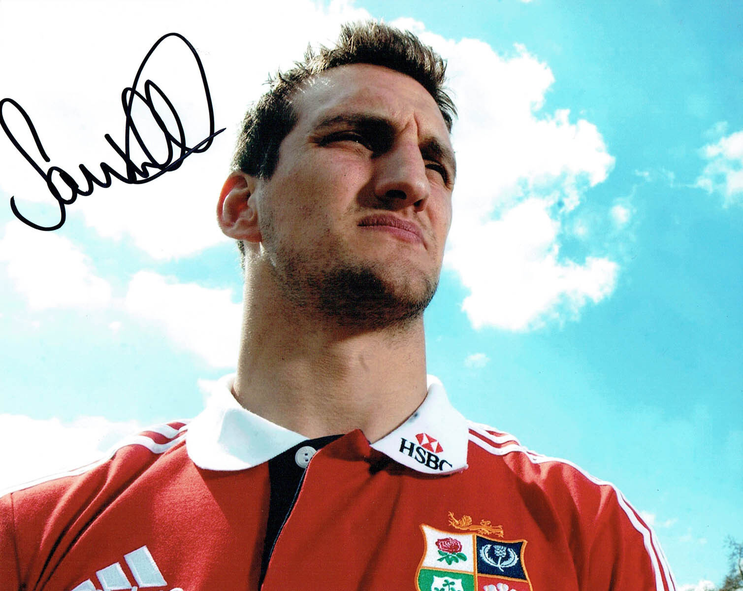 Sam WARBURTON Signed Autograph 10x8 British Lions Rugby Photo Poster painting AFTAL COA