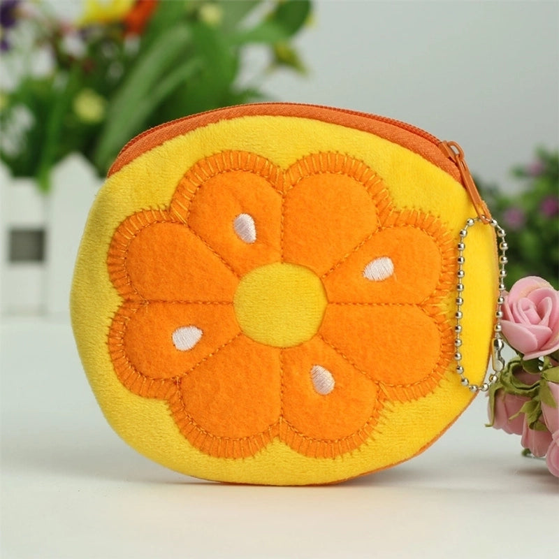 Kid’s Fruit Plush Zipper Coin Purses
