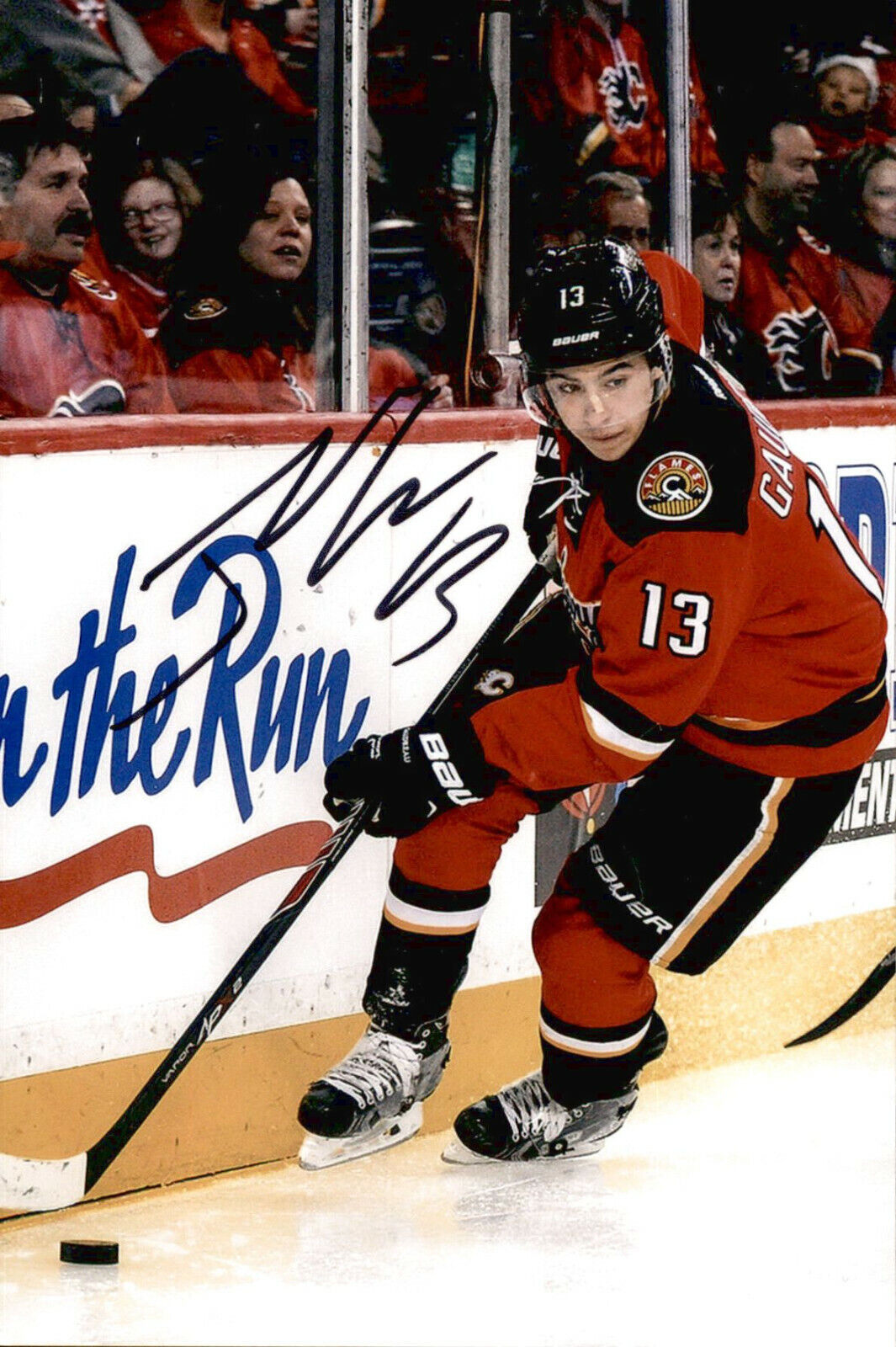 Johnny Gaudreau SIGNED autographed 4x6 Photo Poster painting CALGARY FLAMES #10