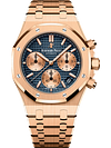 Rose Gold 904L Steel Blue - Automatic - 41mm