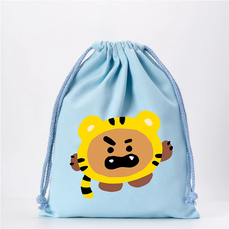 BT21 Tiger Baby Drawstring Bag