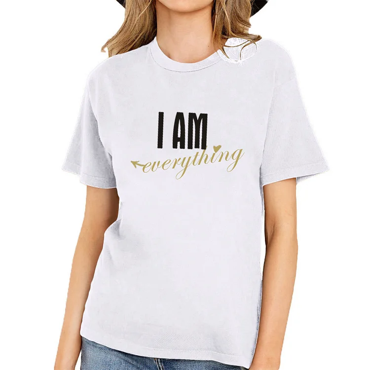 I Have Everything I Need I Am Everything Funny Crew Neck Cotton Couple T-Shirts