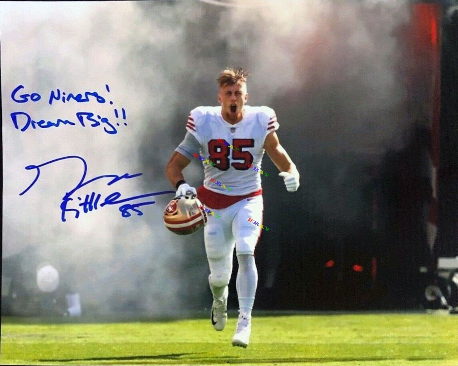 GEORGE KITTLE 49ers Signed Autographed 8x10 Photo Poster painting Reprint