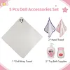 17"-22" Reborn Baby Doll White Bathing 5 Pcs Accessories Set - RBBI-Myrebornbabydoll&reg; Myrebornbabydoll&reg;