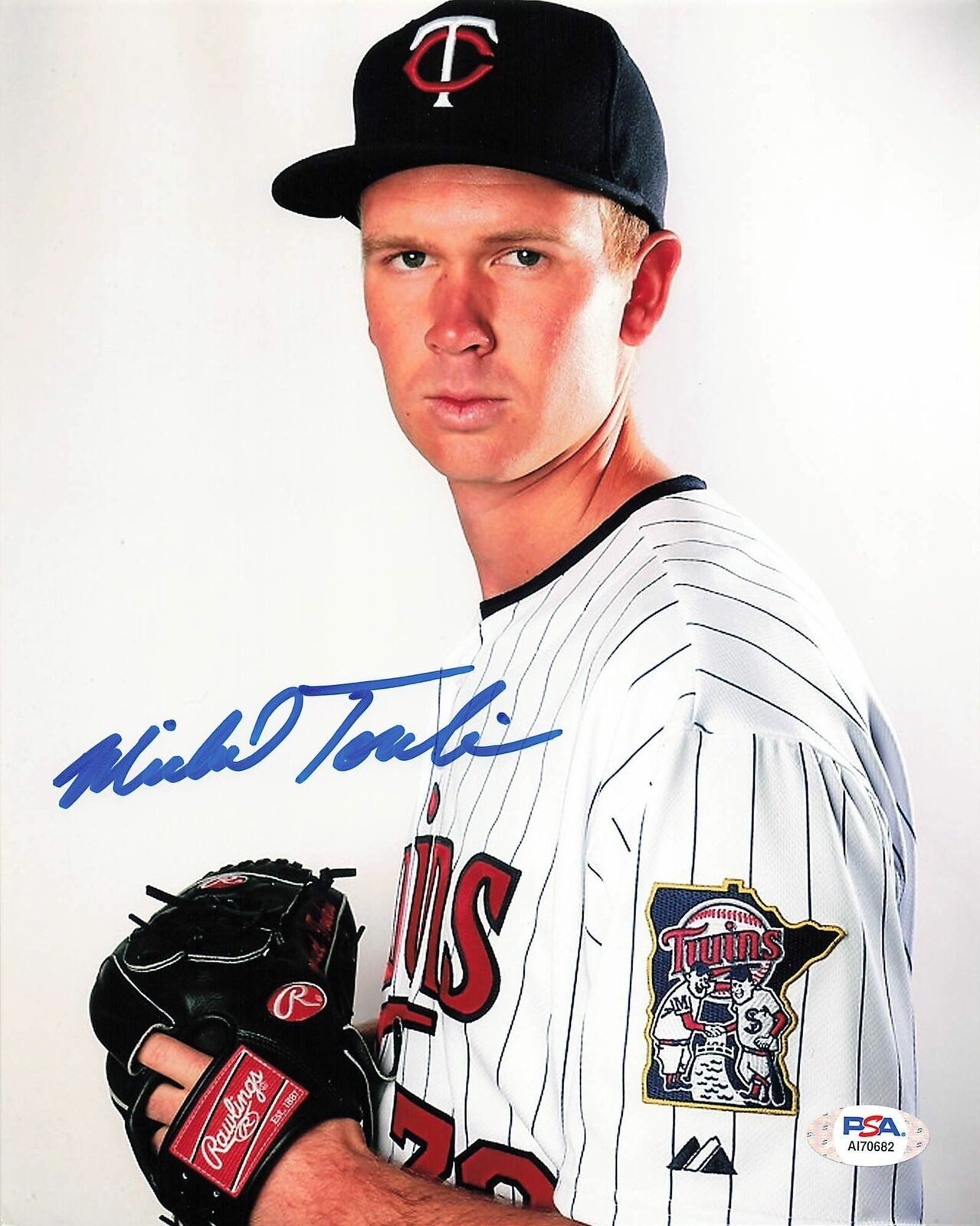 Michael Tonkin signed 8x10 Photo Poster painting PSA/DNA Minnesota Twins Autographed